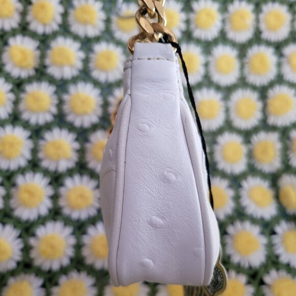 Juicy Couture Leather Ostrich Pattern Baguette Bag - Picture 5 of 14